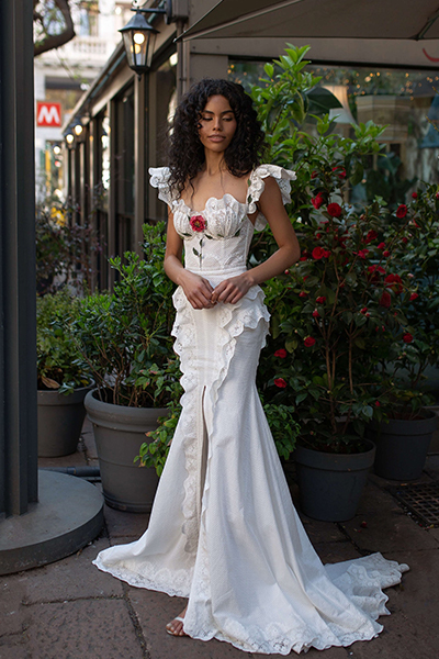 Cannoli wedding dress