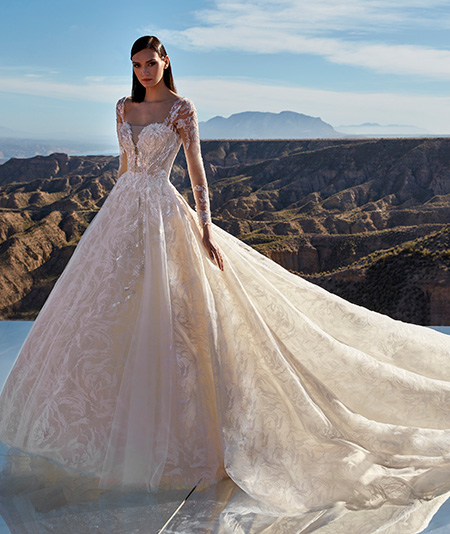 Platinum wedding dress